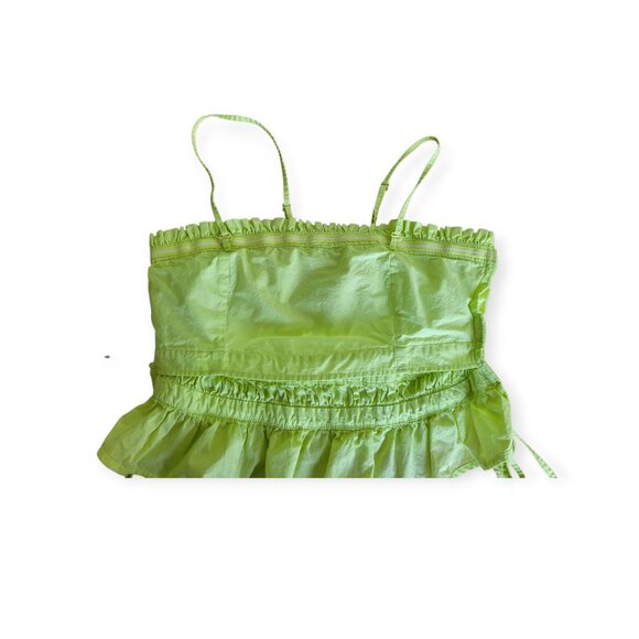 Free People sleeveless fairycore tiered Gabby convertible limoncello top size XS - Picture 7 of 13